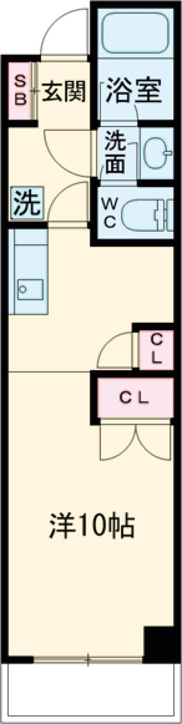 ドゥエリング等々力の間取り