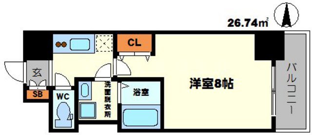 BPRレジデンス江坂の間取り