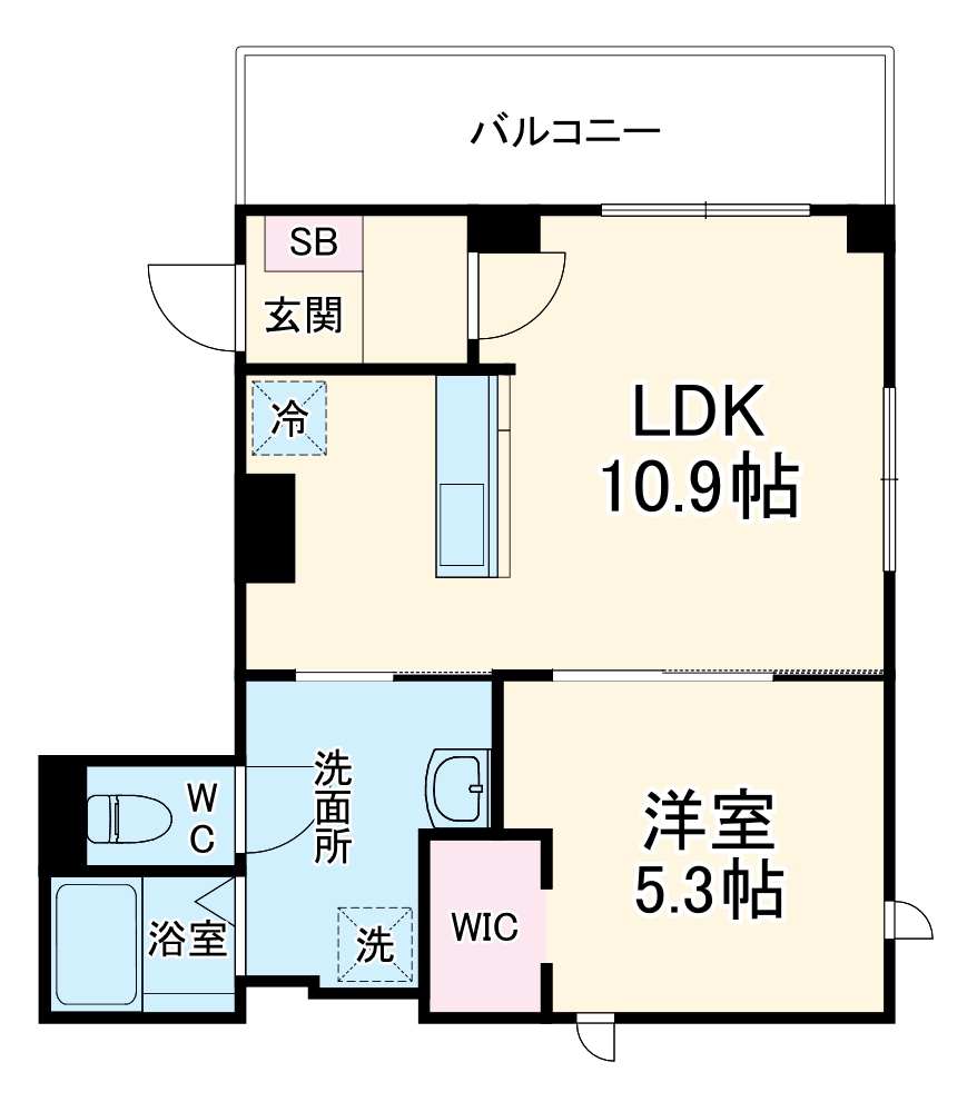 エルメゾンなごみの間取り