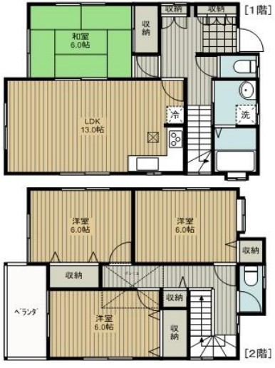 北原台三丁目戸建の間取り