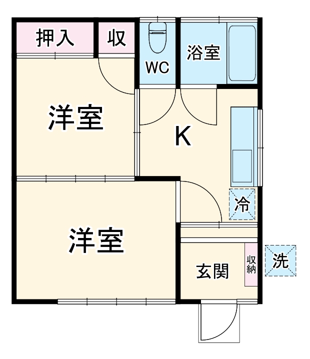 二見荘の間取り