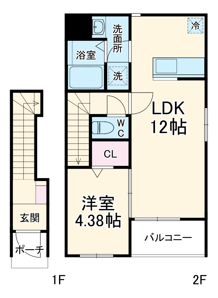 リーブルファイン鳴尾の間取り