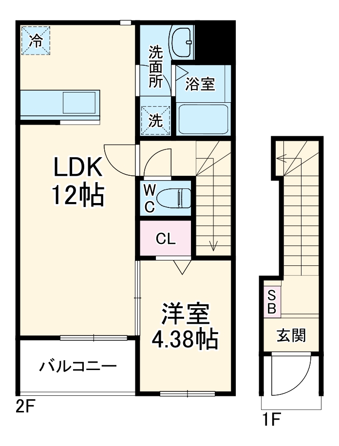 リーブルファイン鳴尾の間取り