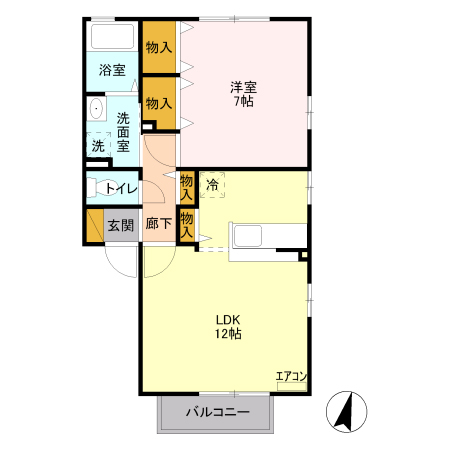 シュロス Ⅳ番館の間取り