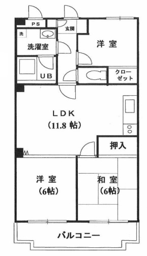 サクスィードシノザキの間取り