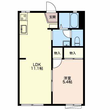 パーク中里Bの間取り