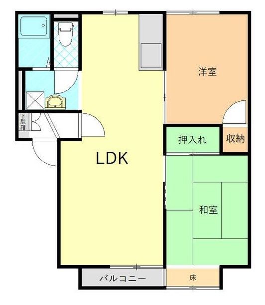 クレール美郷の間取り