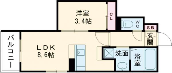 東油山TERRACEの間取り