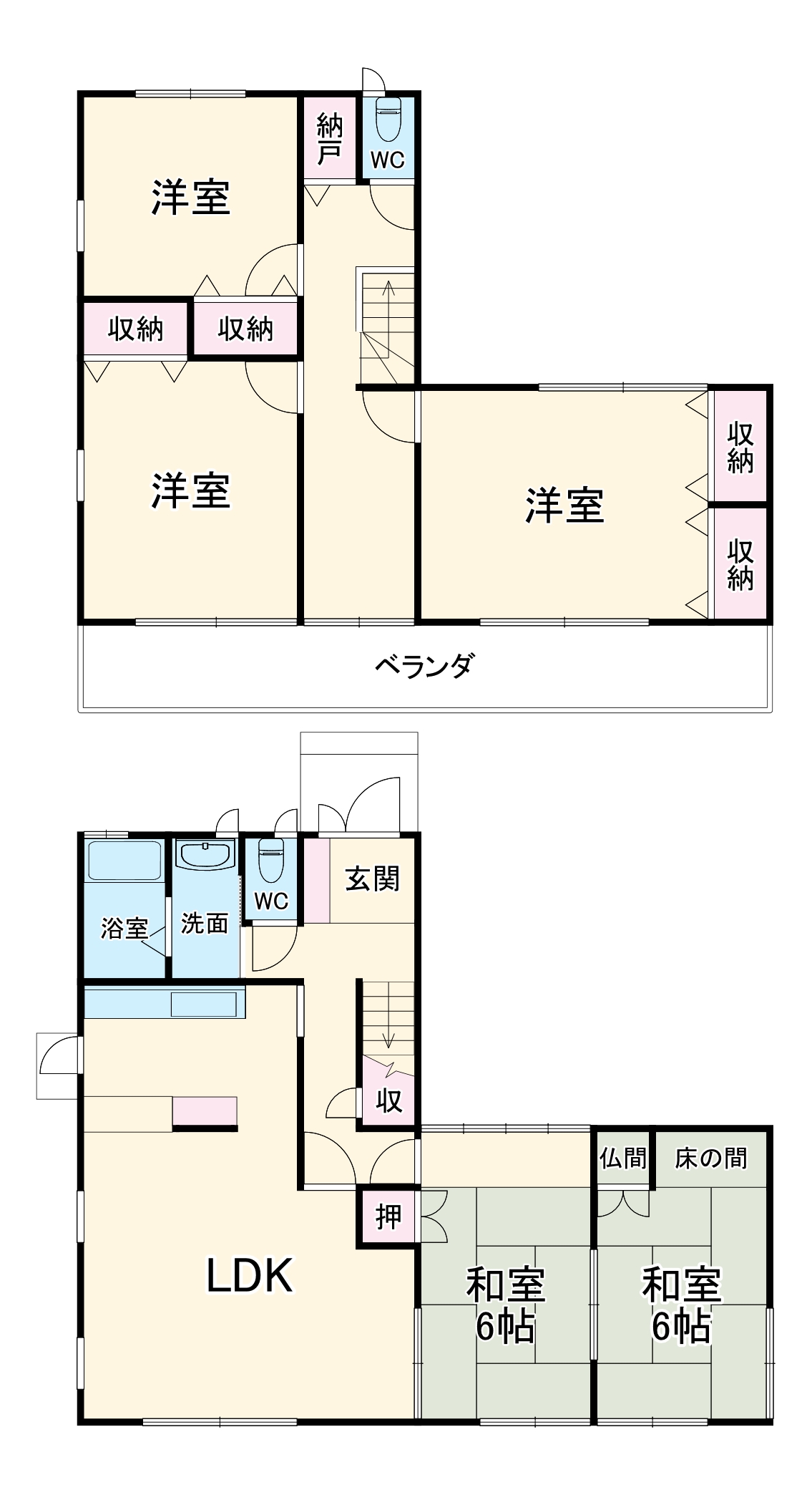 シャンピア上地の間取り
