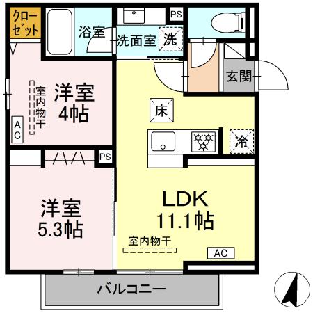 ドムスクレスト湘南台の間取り