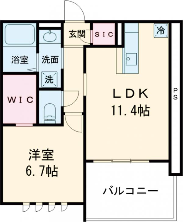コルヌイエ八雲の間取り