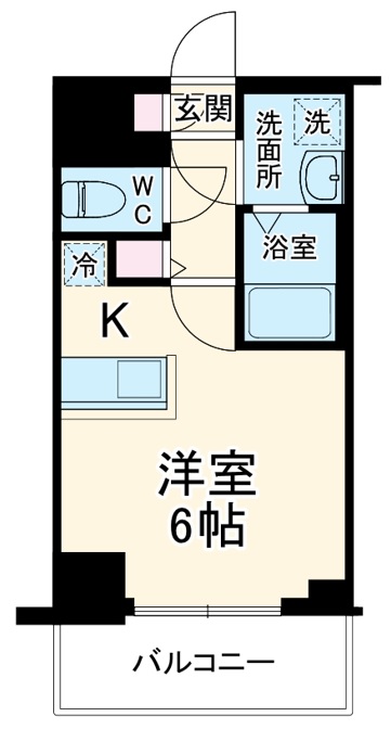 スカイコートパレス西横浜の間取り