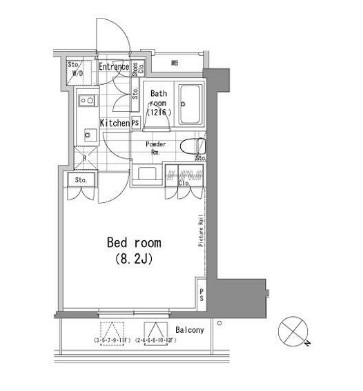 パークハビオ青山の間取り