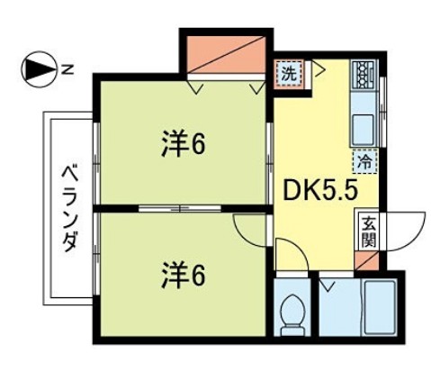 メゾンフルールの間取り