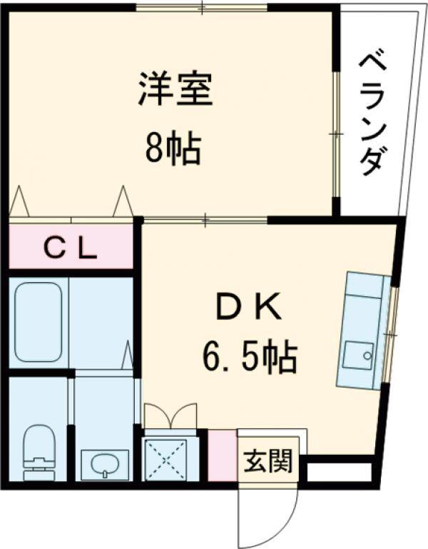石原の完工年月(2005年8月)築の賃貸マンションの間取り