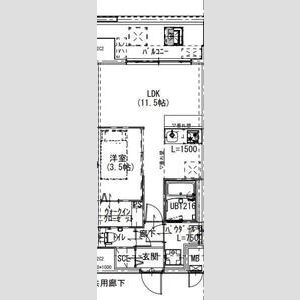 Alivis浪速東SoL TERRACEの間取り