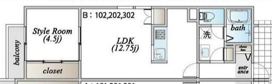 カルミーナの間取り