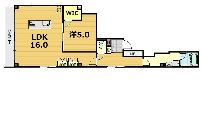 Traccia堺町の間取り