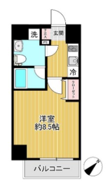 SHOKEN Residence横浜戸部Ⅱの間取り