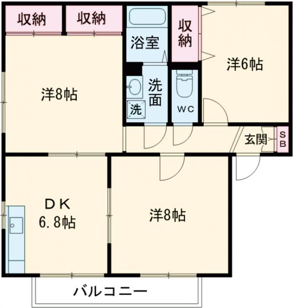 サンレイクヴィラSUZUKICの間取り