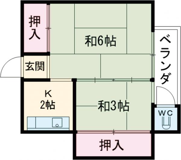 ヴィラ飯田の間取り
