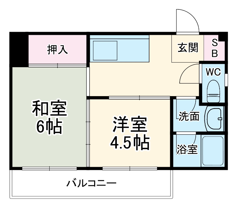 コーポ泉の間取り