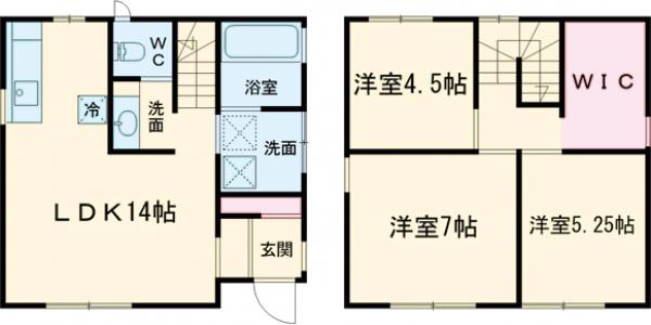 フォレス中今泉Aの間取り