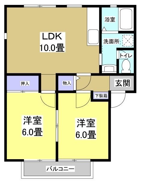 ハイツ金山の間取り