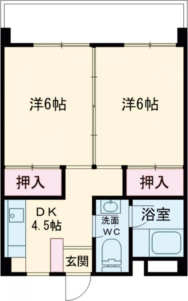 西野ビルの間取り