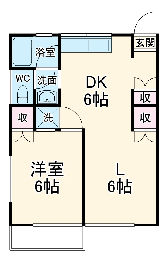 ハイツ桃山の間取り
