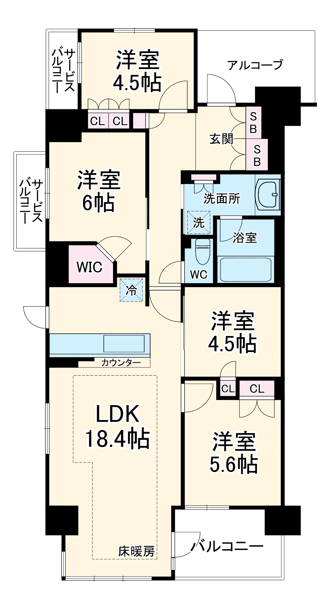 プレミスト京都西院の間取り