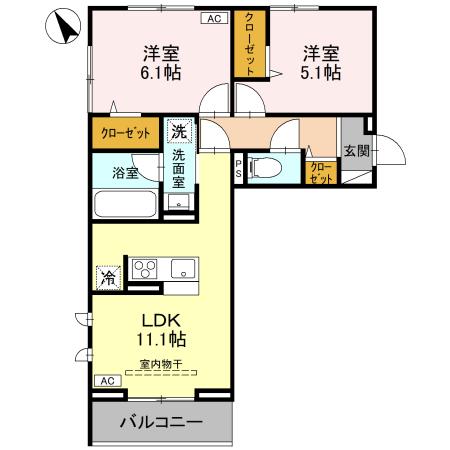 メゾンクレールの間取り