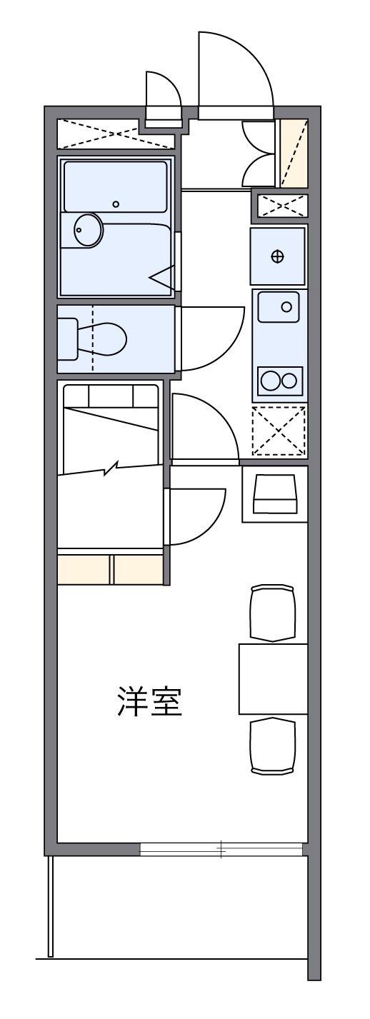 レオパレスハーベストステージの間取り