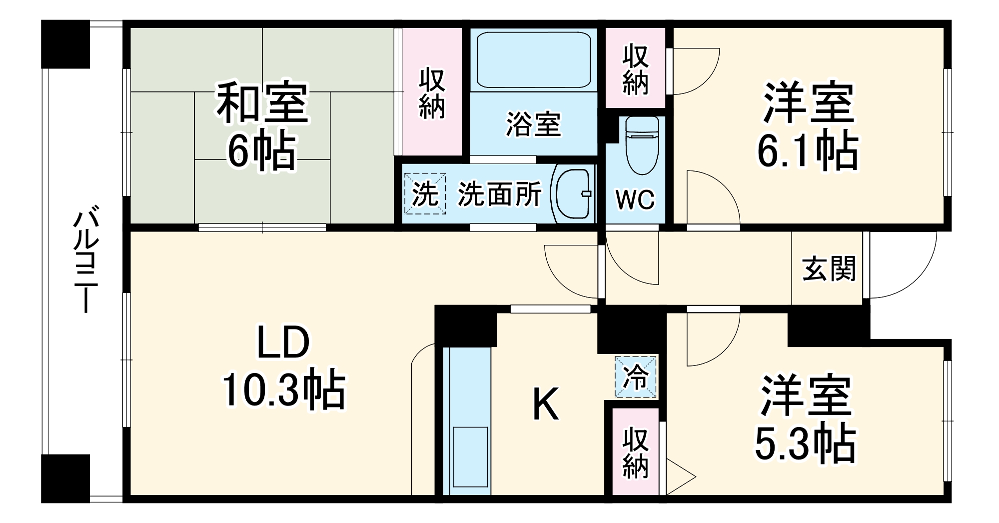 ソシアプラザの間取り