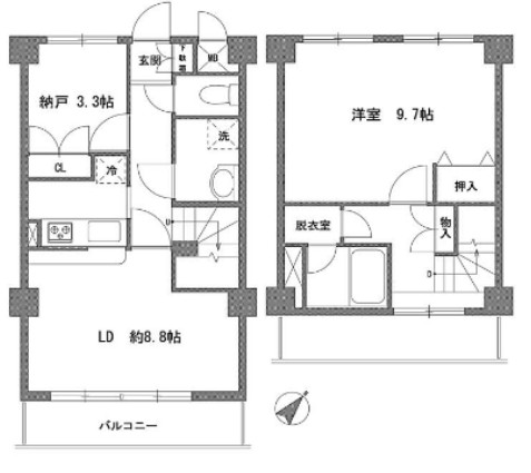 クレール川原の間取り