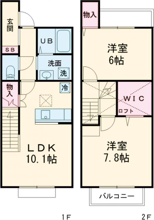 Ｓｗａｌｌｏｗｔａｉｌ　Ⅰの間取り