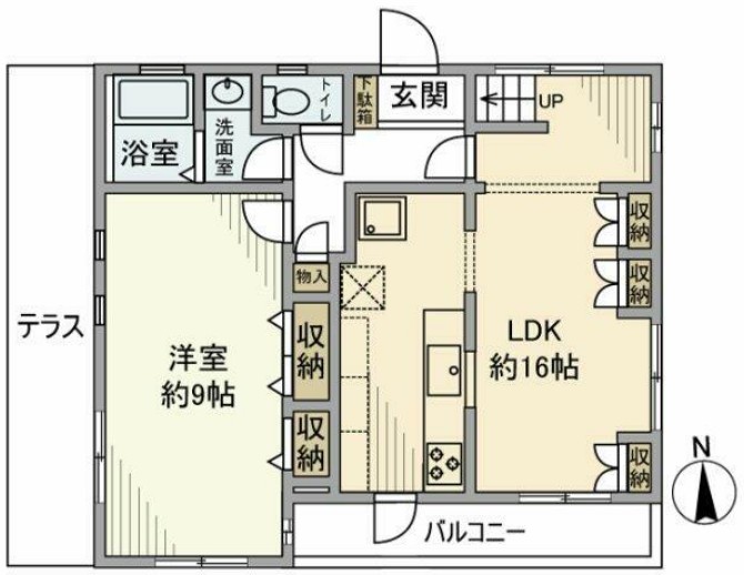 新町戸建の間取り