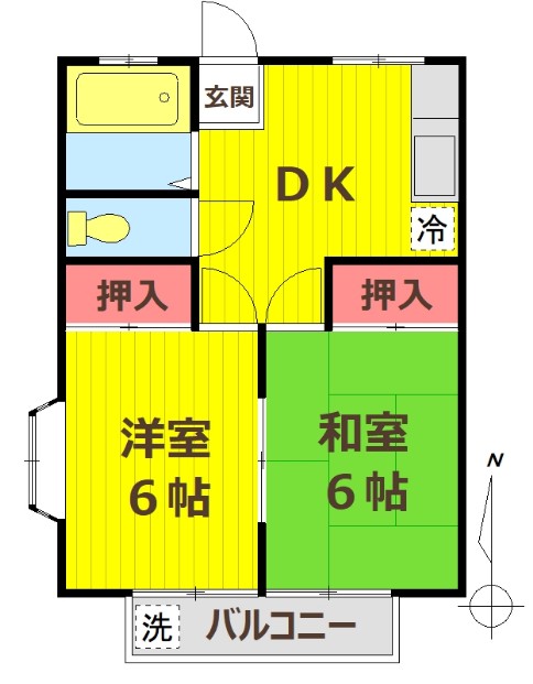シャトー幸の間取り