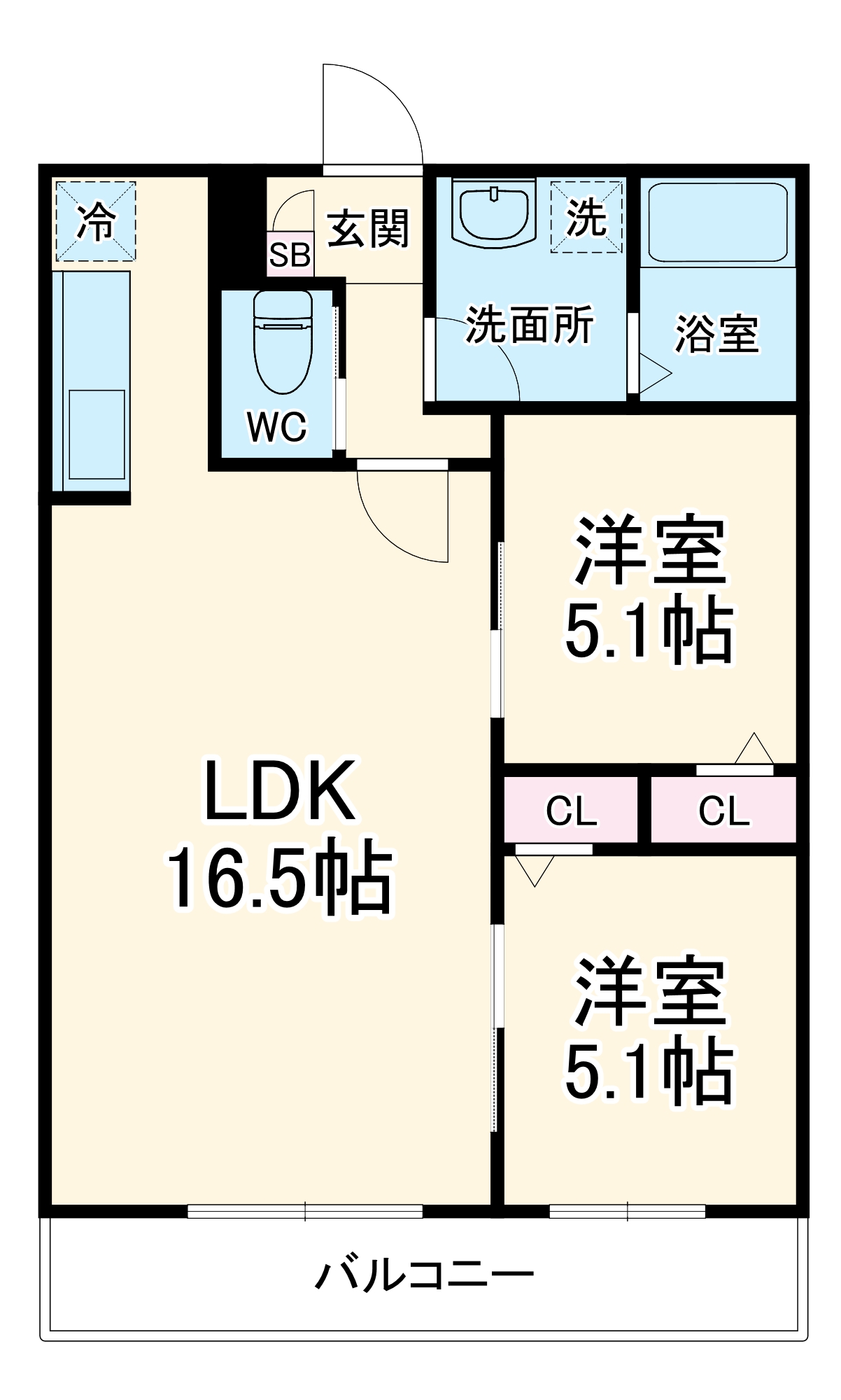 シエーナ北小金Ⅰの間取り
