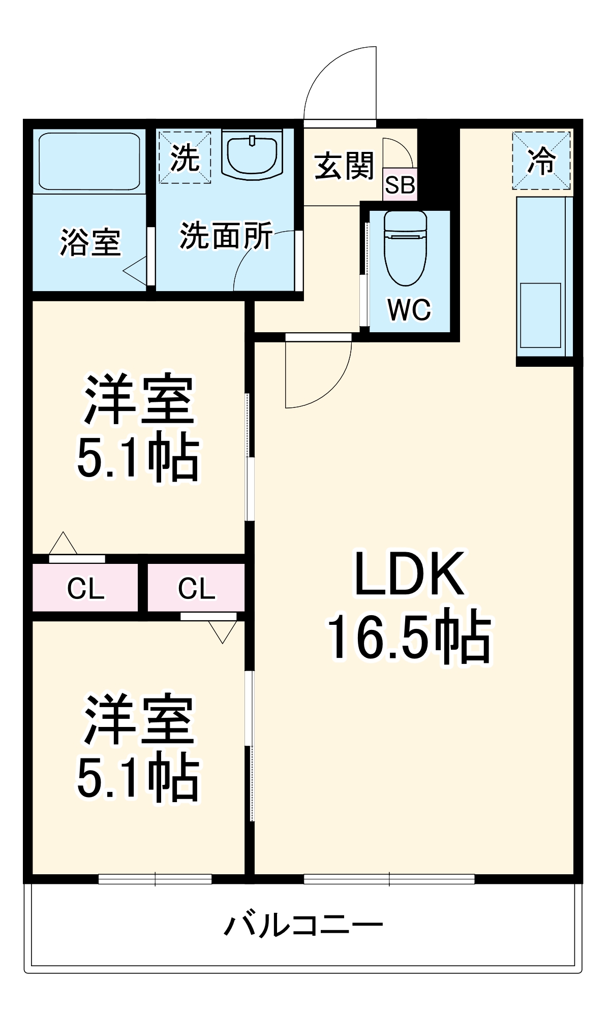シエーナ北小金Ⅰの間取り