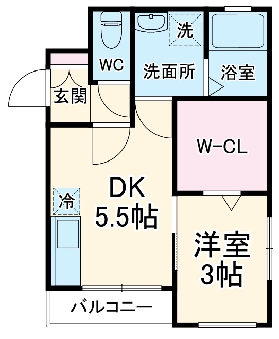 アヴィータ豊島北の間取り