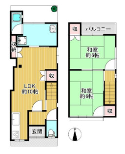 森本町下森本貸家の間取り
