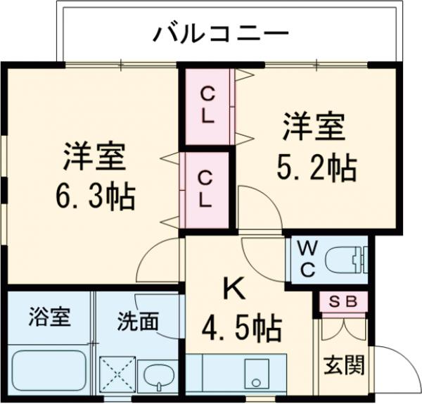 ハイムつばさの間取り