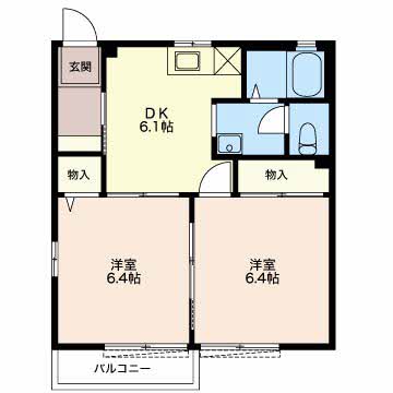 グランメールBの間取り