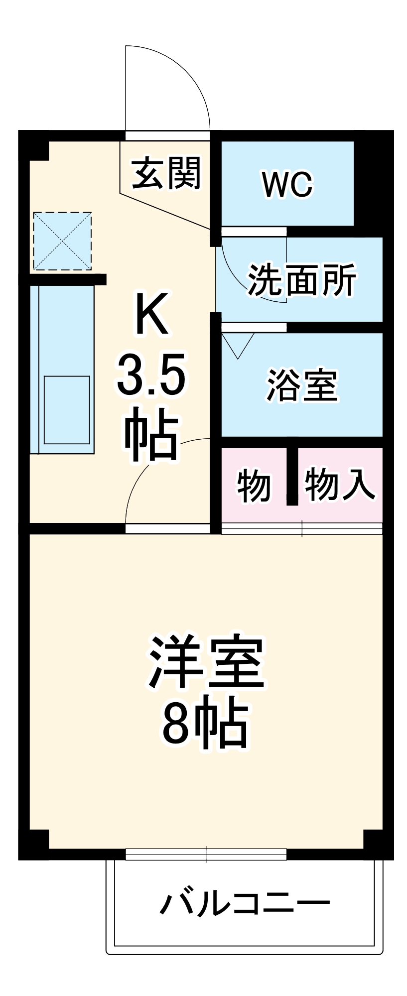 コーポ清和B棟の間取り