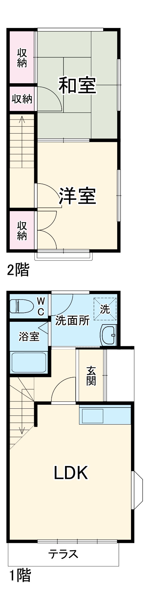 テラスハウス鈴木Aの間取り