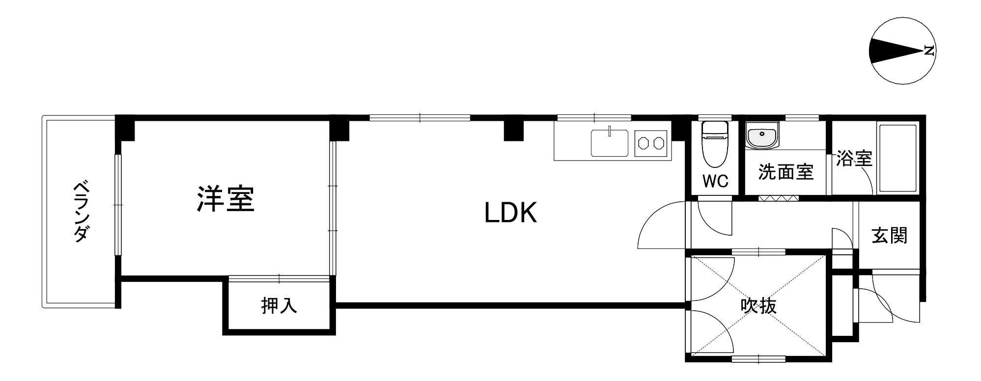 ハイツキンリュウの間取り