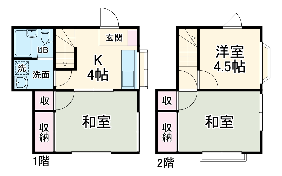 野本ハイツの間取り