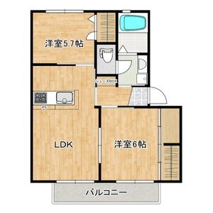 アンシャーリーAの間取り