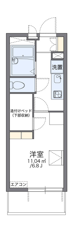 レオパレスMSハイツの間取り